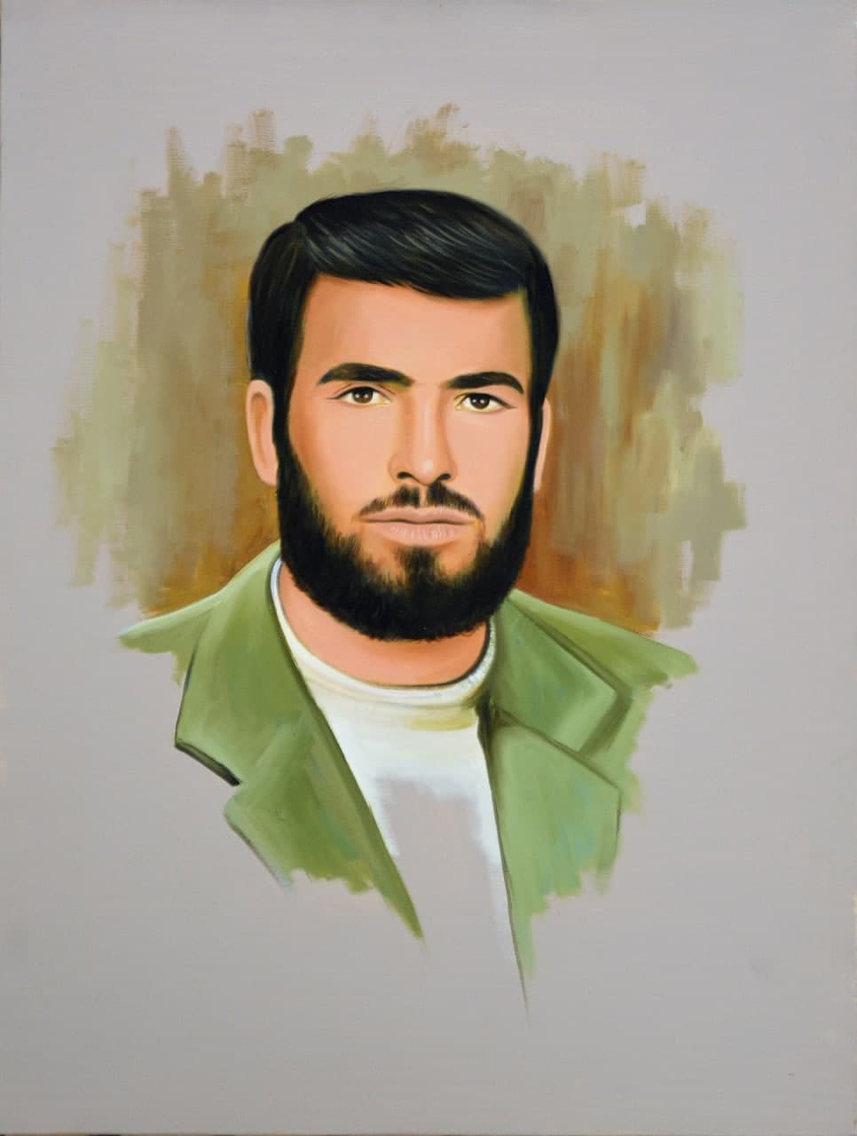 نقاشی چهره شهید محمود نسایی